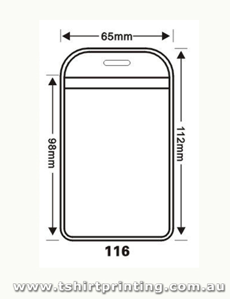 65mmx112mm Clear PVC Card Holder